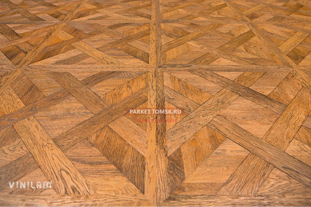 ПВХ-плитка, мармолеум VINILAM Паркет Светлый